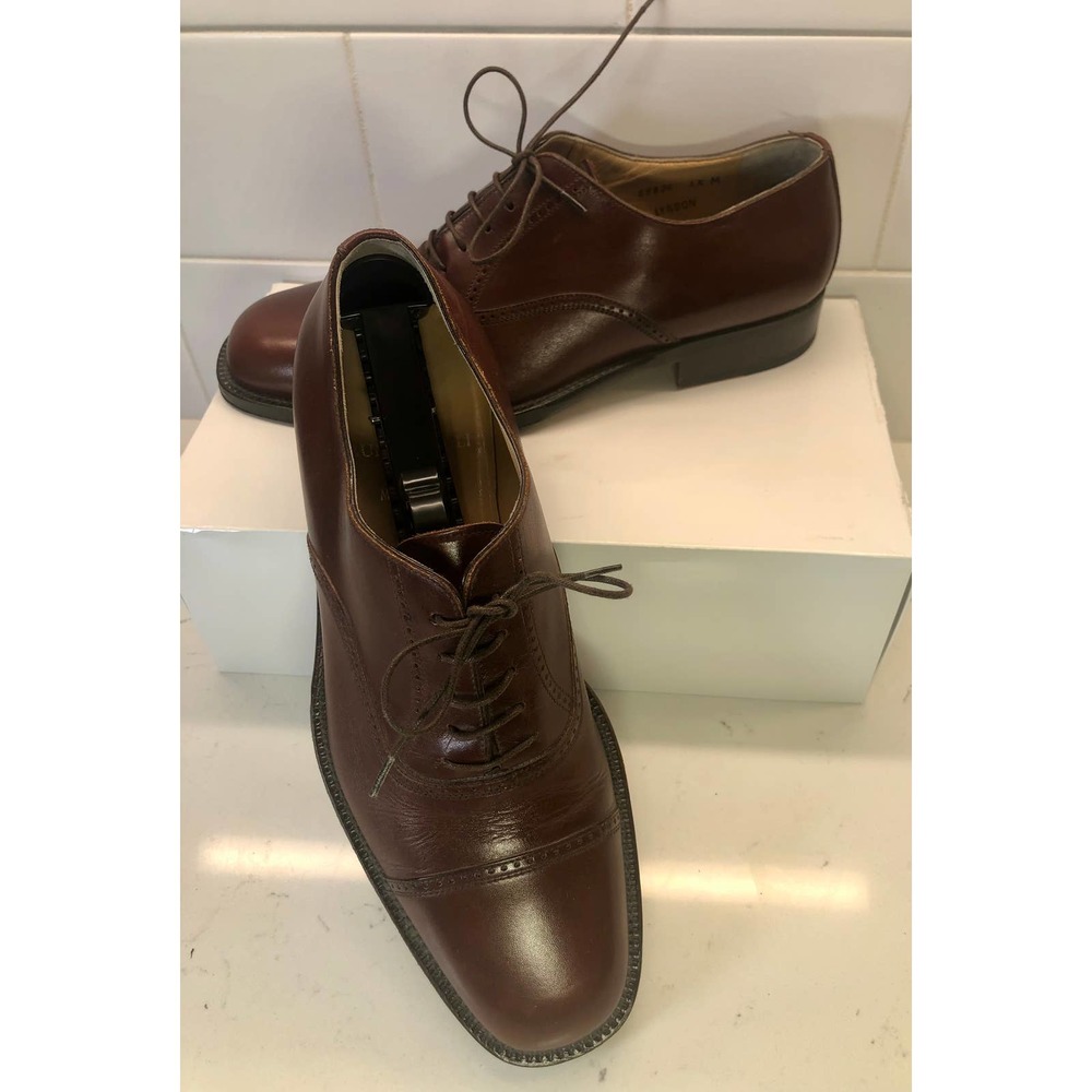 Bruno Magli Brown Lyndon Shoes | Designer Leather Made in Italy | 8.5 M | Mint